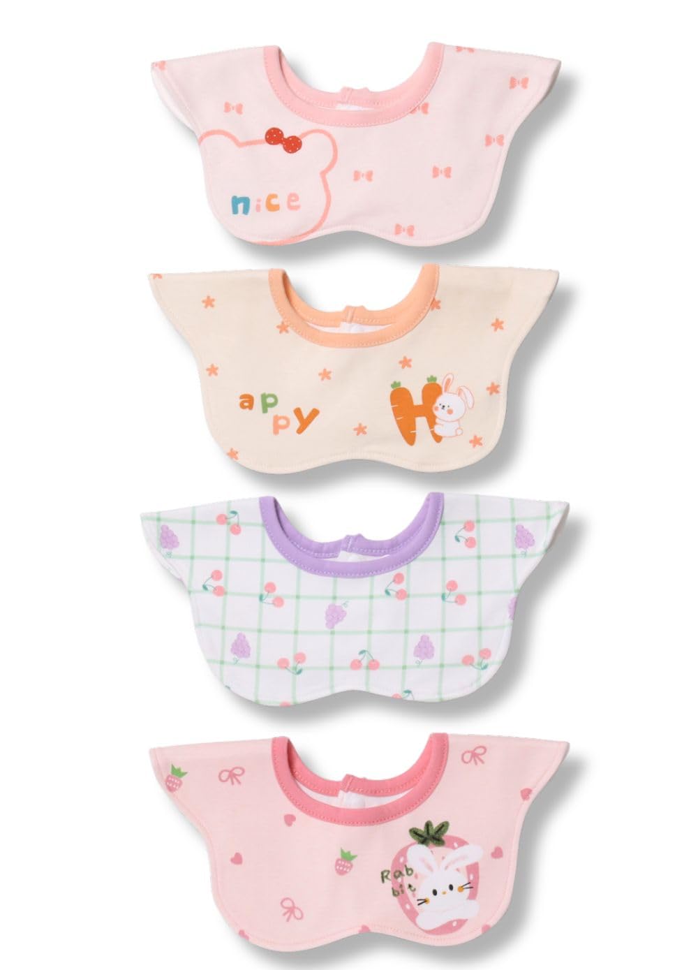 Amazon.co.jp: [＆COCO] スタイ 防水 4枚セット よだれかけ